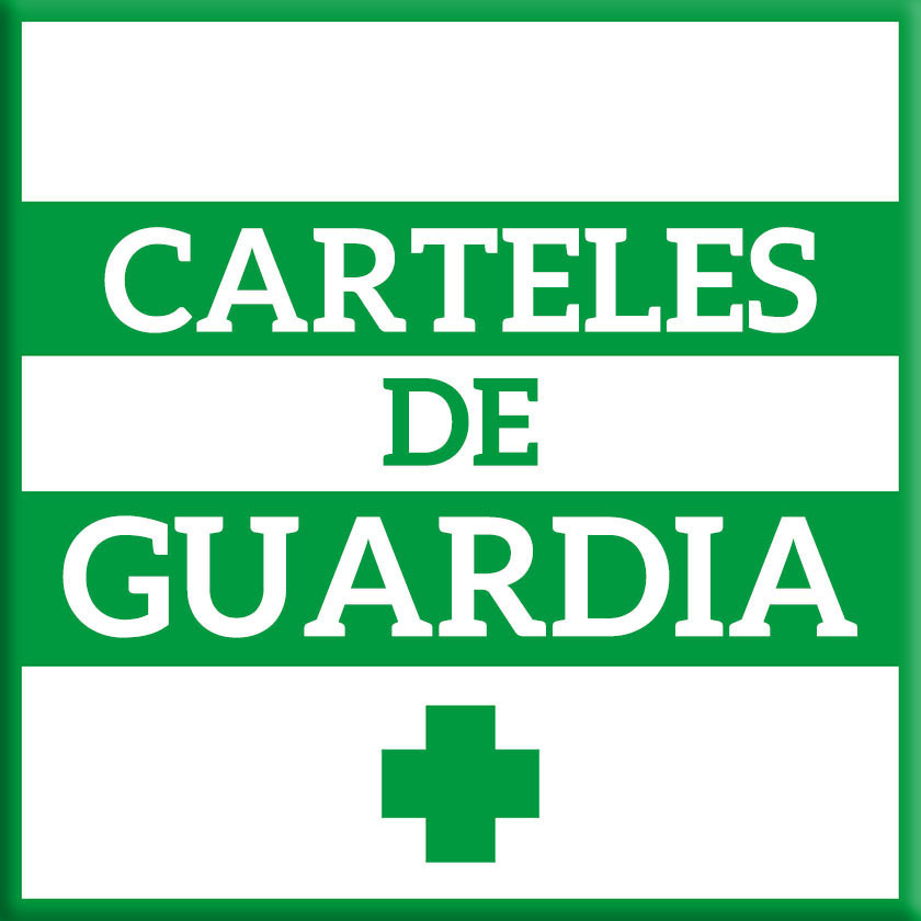 Letreros de guardia farmacia y negocios I+farma